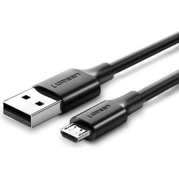 Cablu date Ugreen US289 micro USB la USB 2.0 A negru 1m 2A
