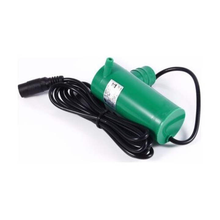 Merülő szivattyú / vízszivattyú 12V, amfibikus, 500 l/h áramlási sebesség, 9 m emelési magasság, 19W, szürke