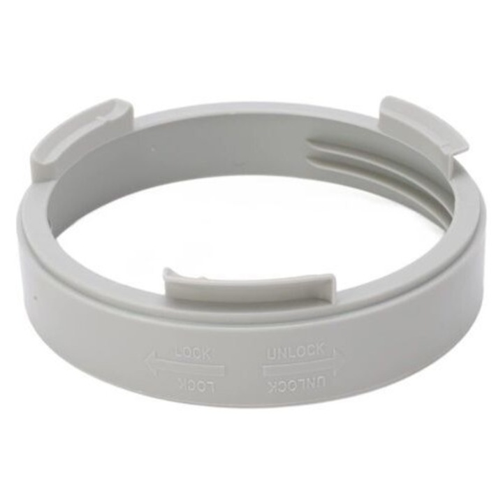 Klíma elvezető tömlő adapter/csatlakozó, O150 mm kompatibilis, univerzális menet, ellenálló ABS, fehér/szürke, 1 db