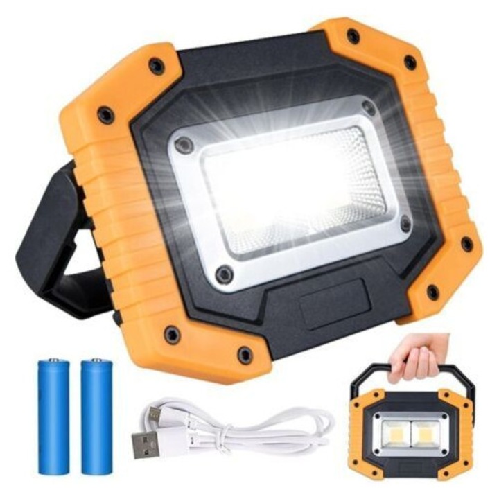 LED Projektor 30W 2000LM hordozható vízálló 3 fényerő móddal USB 18650 8 óra üzemidő