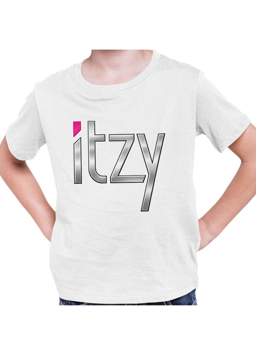 Gyerek Fiú Póló Itzy Kpop Yeji Merch, Fehér