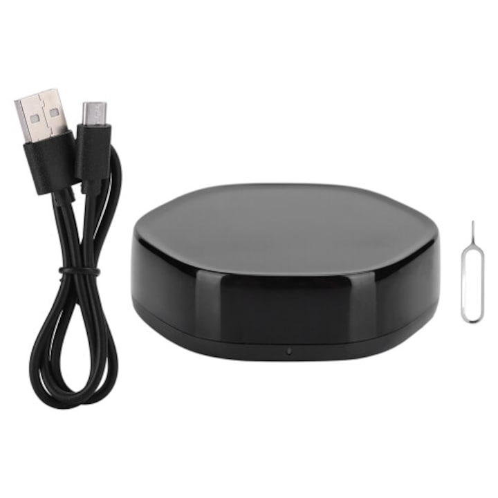 Smart Hub pentru dispozitive cu infrarosu Universal, compatibilitate inalta, control vocal Alexa/Google Home, control prin aplicatia Smart Life, setari programabile, acoperire pana la 15 m, Negru