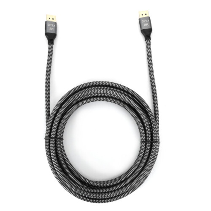 DisplayPort 1.4 kábel, 8K 60Hz, dinamikus HDR, strapabíró, plug-and-play