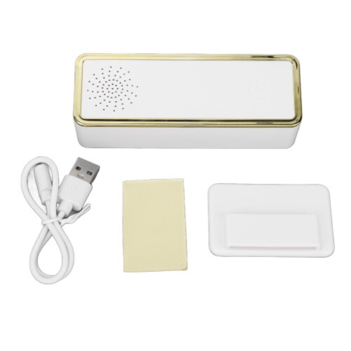 Mini USB légtisztító, PM2.5 csökkentés, formaldehid, csendes, fehér