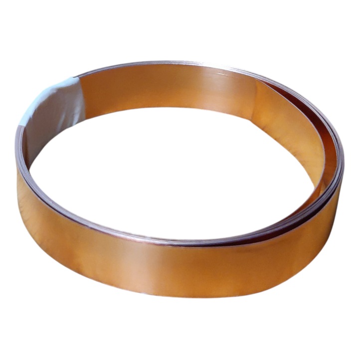 Banda de cupru (platbanda cupru) 0.2x10mm pentru baterii Li-ion -100 cm