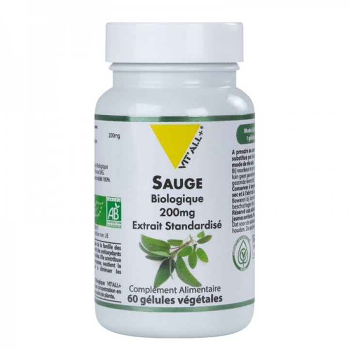 Хранителна добавка, VitAll+, Женско здраве - Салвия (градински чай), 200 mg х 60 капсули