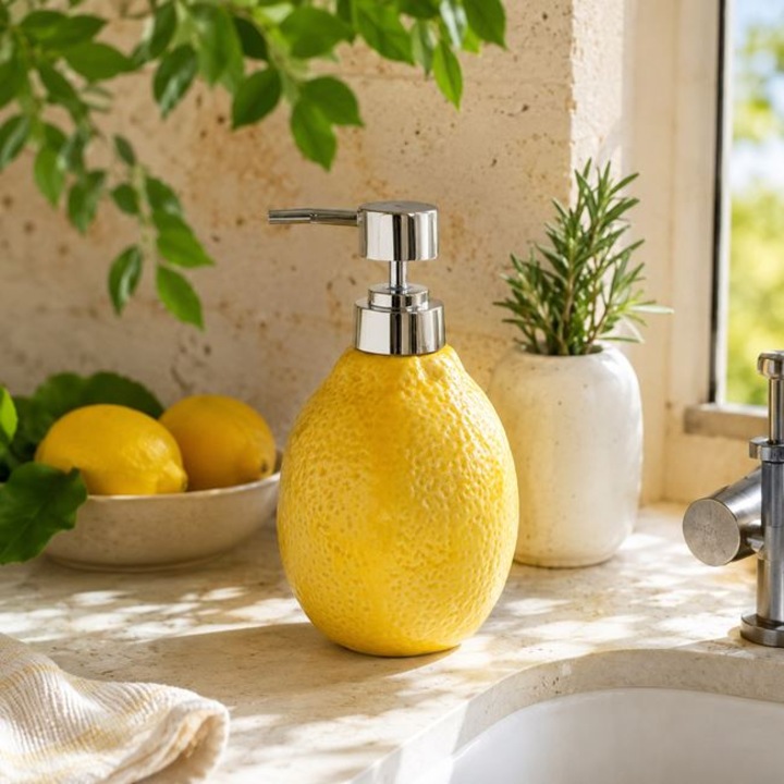 Dozator din Ceramica in Forma de Lamaie 330ml