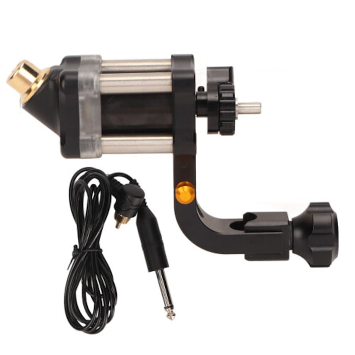 Masina de tatuat rotativa, aluminiu, motor fara perii, reglabil, silentioasa, ergonomic