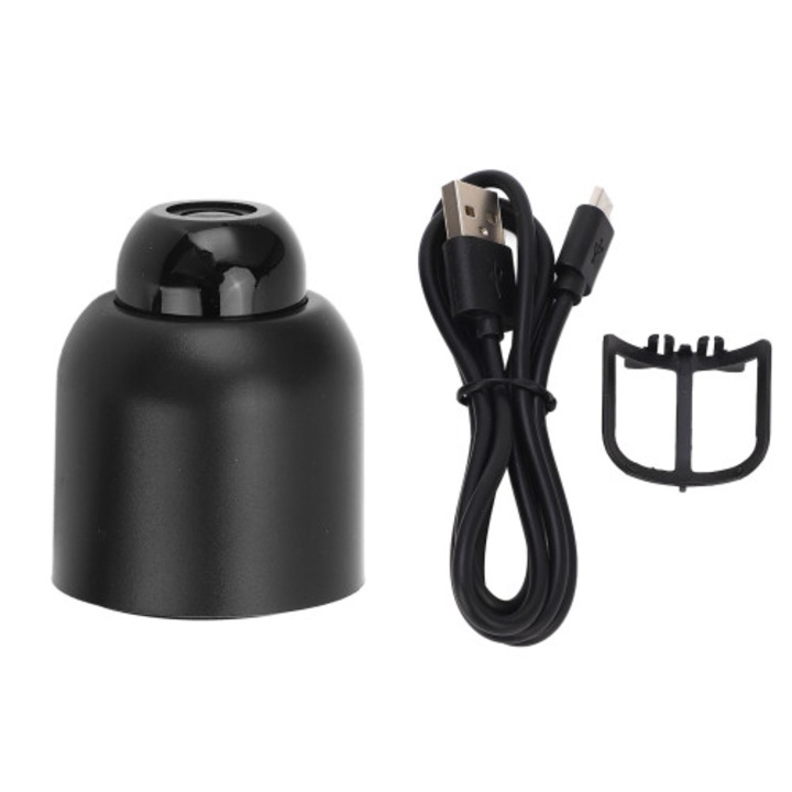 Camera supraveghere mini, unghi larg 140°, detectie miscare, WiFi, audio-video, negru