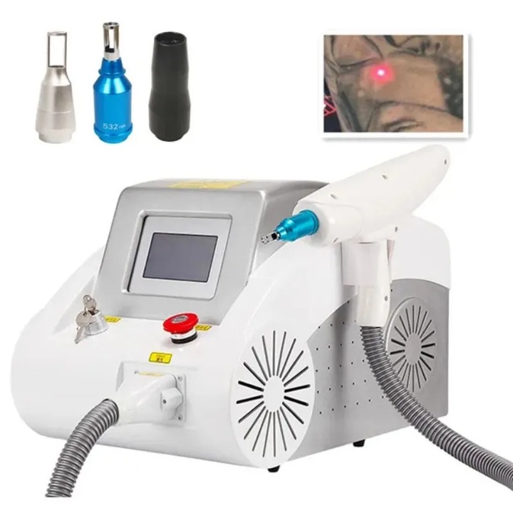 Aparat Laser Profesional Picolaser ND YAG Indepartarea Tatuajelor, a Petelor Pigmenatre, Carbon Peeling 1 MILION Impulsuri