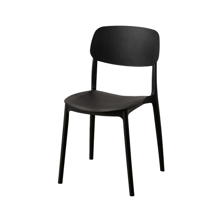 Scaun Phrimus, 40x42x79 cm, polipropilena, stivuibil, negru