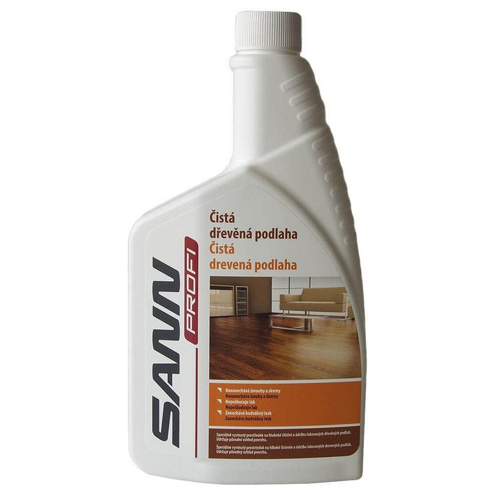 Sann Profi parkettatisztító szer 500ml, színtelen, 22.3x11x4.8cm