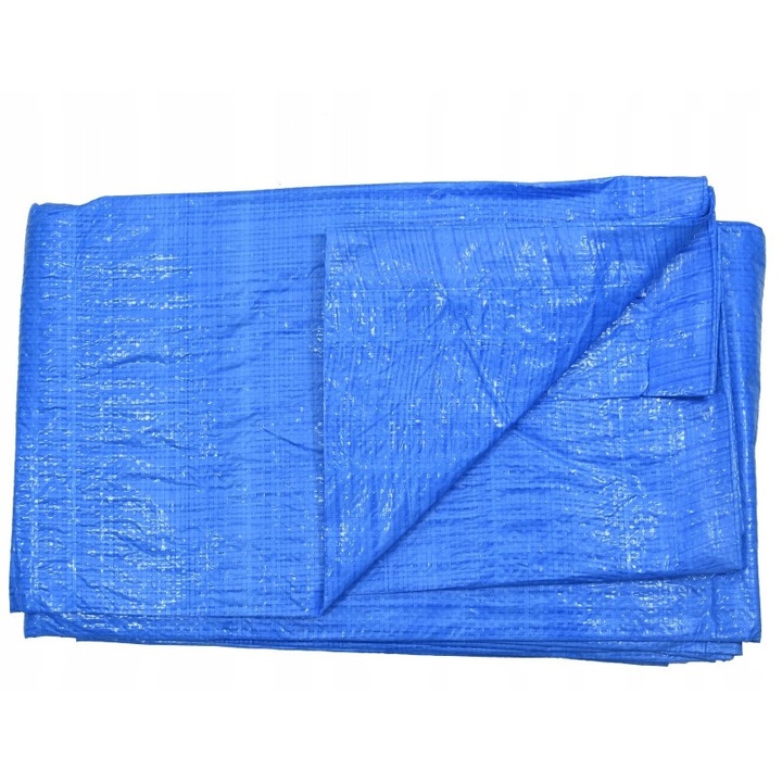 Plandeka ponyva plandMAX MR06-021, megerősített, vízálló, 50 g/m2, kék, 10 x 15 m