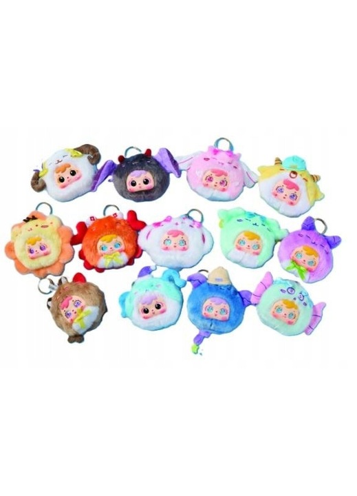 Breloc plüss Happy Color Blind Box kawaii multicolor 9x7x9cm