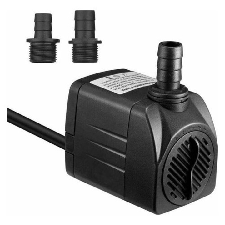 Merülő szivattyú 2000L/h 35W csendes, 2 fúvókával, 5ft kábellel