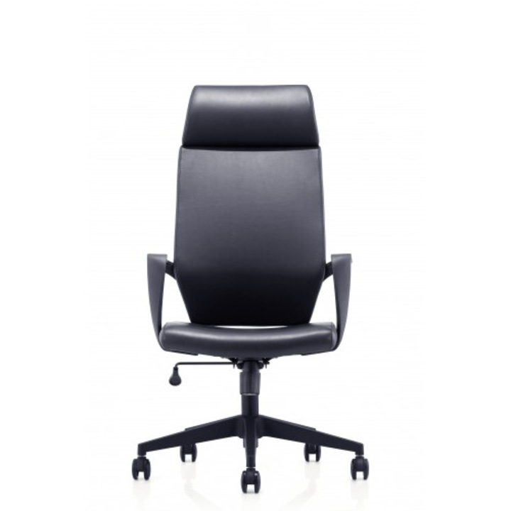 Irodai szék / íróasztali szék Up Up Friske, ergonomikus, műbőr, állítható magasságú, karfás és görgős, Fekete, 1 db