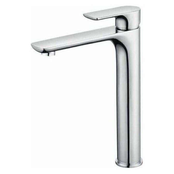 Mosdócsap/csaptelep magas kifolyóval, sárgaréz test, Sedal kerámia betét, levehető perlátor, króm, teljes magasság 298 mm, kifolyó alatti magasság 245 mm, átfolyás 9 L/perc, 1 db
