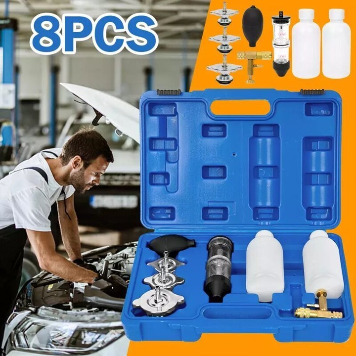 Kit test scurgeri sistem combustie si racire, CO2, universal, compact