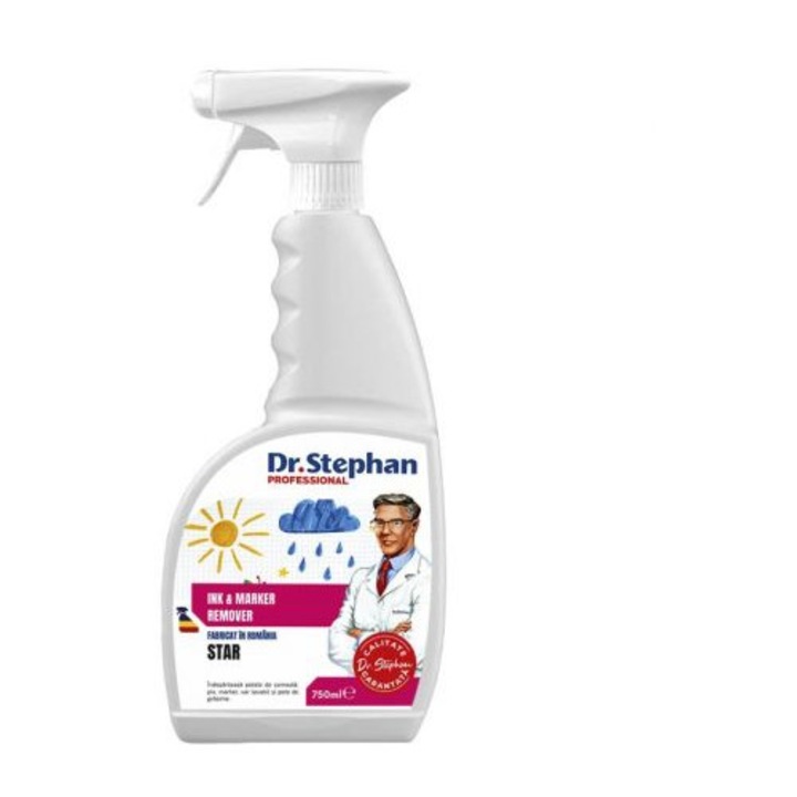 Dr. Stephan folttisztító oldat, 750ml, tintához és zsírhoz, folyékony