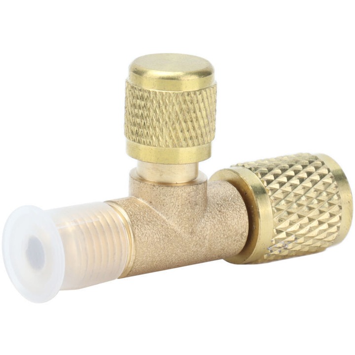 Kimeneti szelep 1/4SAE hűtőadapter sárgaréz 55g