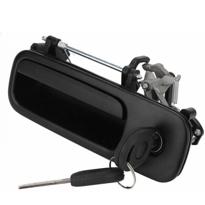 Maner hayon (maner portbagaj) cu incuietoare, compatibil VW Golf 4/Polo 6N/Lupo, cu 2 chei incluse, Negru, 1 buc