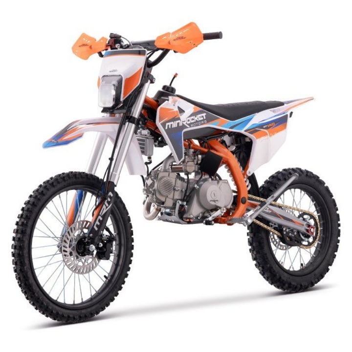 Motocicleta MiniRocket Dorado DT140 150cm3cm3 roti 19"/16" pornire Buton- Portocaliu Portocaliu Negru