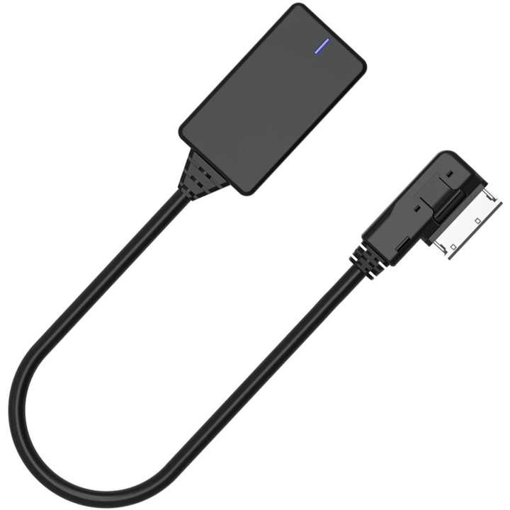 Adaptor Bluetooth AMI MMI MDI, receptor AUX, Bluetooth 5.0, compatibil cu Audi MMI 3G, plug and play, suporta 2 dispozitive, negru, 1 buc