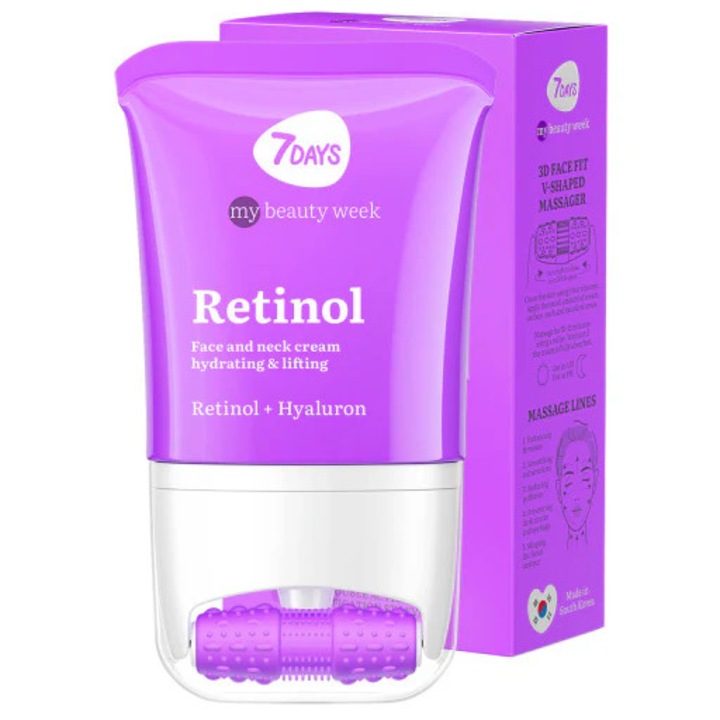 7DAYS Arc és Nyak Krém Masszírozó Anti-Age & Lifting Koncentrátum Retinol 80ml