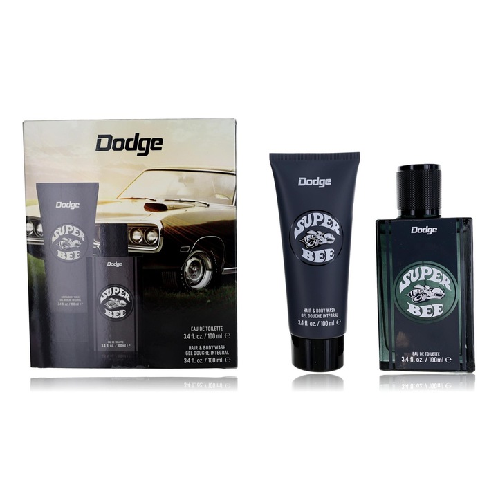 Dodge Szett: Super Bee, Testápoló, Test, 100 ml + Super Bee, Eau de Toilette, Férfiaknak, 100 ml