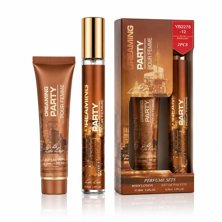 DREAMING PARTY női ajándékszett, Eau de Toilette 35 ml + Testápoló 35 ml, Lea Luis®