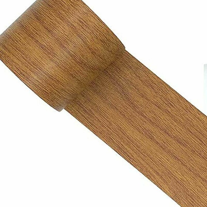 Fából készült öntapadós javítószalag/fólia, vízálló, erős ragasztóval és jó árnyékolással, 0,26 mm vastagságú, 5,7 cm x 4,57 m, barna, 1 tekercs