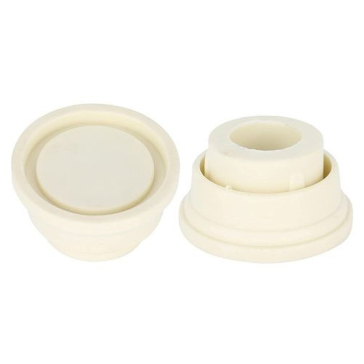 Set 2 protectii cauciuc scara piscina alb 6x3.9x3.3cm