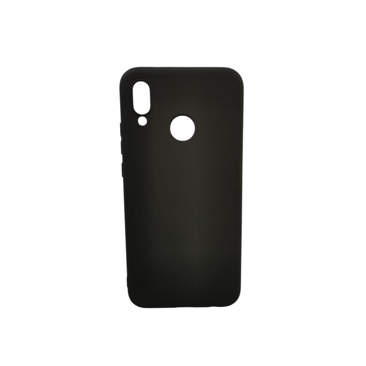 Husa Soft Silicone, Compatibil cu Huawei P20 Lite, din silicon flexibil si subtire, eleganta, Negru