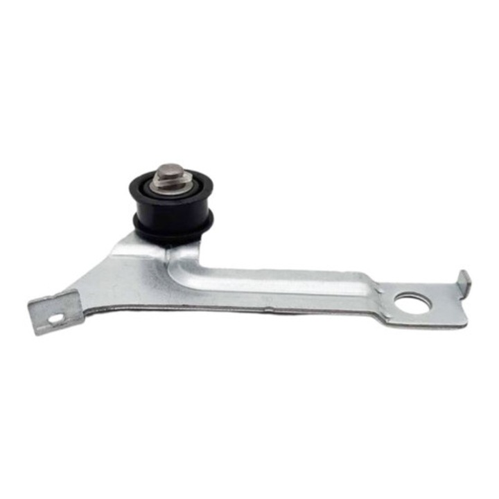 Rola tensiune (idler pulley) pentru uscator AP3890848 AP5983811 1201316 EA1487714, compatibila cu KitchenAid, cu suport metalic, rola din plastic, argintiu/negru, 1 buc
