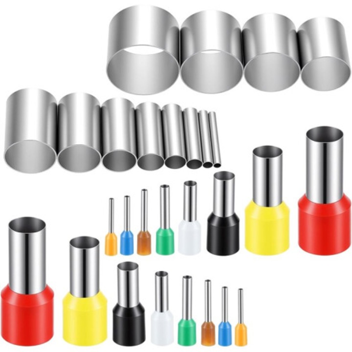 Set 28 forme rotunde pentru prajituri, inox, 20 dimensiuni, multicolor