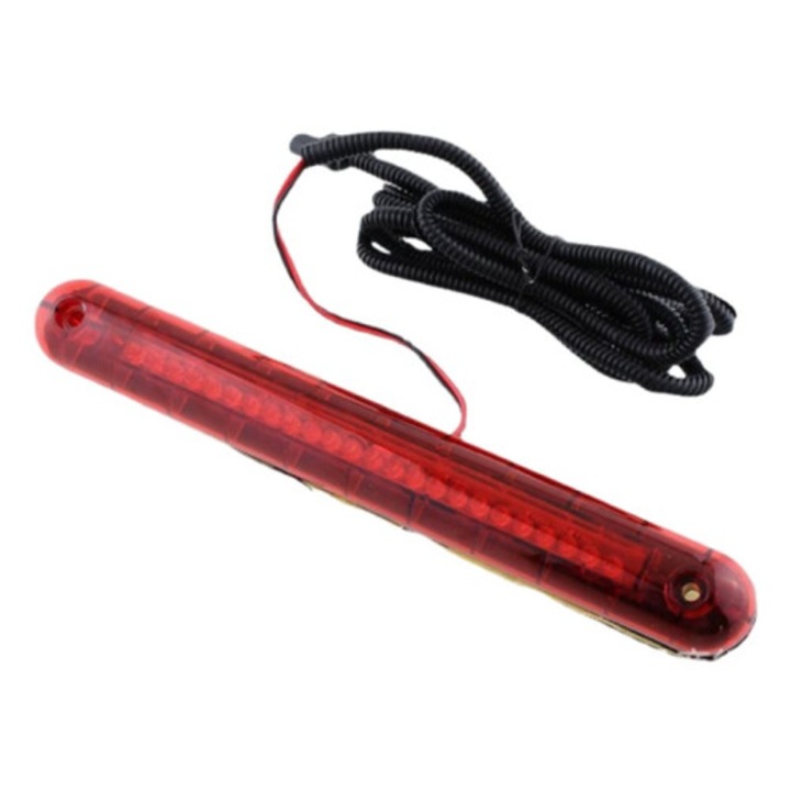 Magasra szerelt féklámpa, 24 LED, univerzális, piros