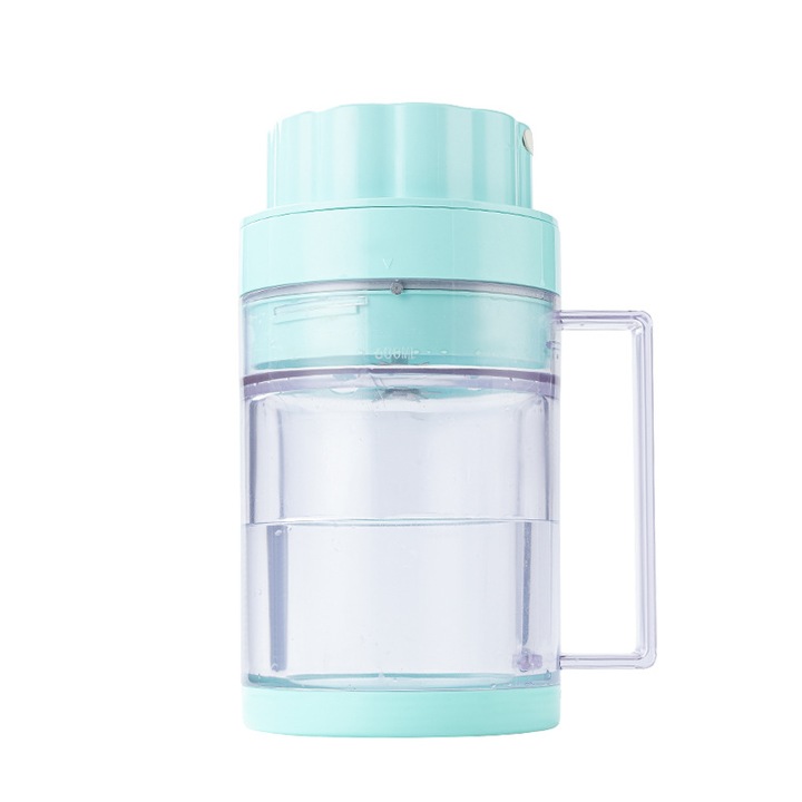 Сокоизстисквачка за плодове, 50 W, 600 ml, 2 степени на регулиране, многофункционална, преносима, ORBER, от пластмаса, 131 x 131 x 224 mm, зелена