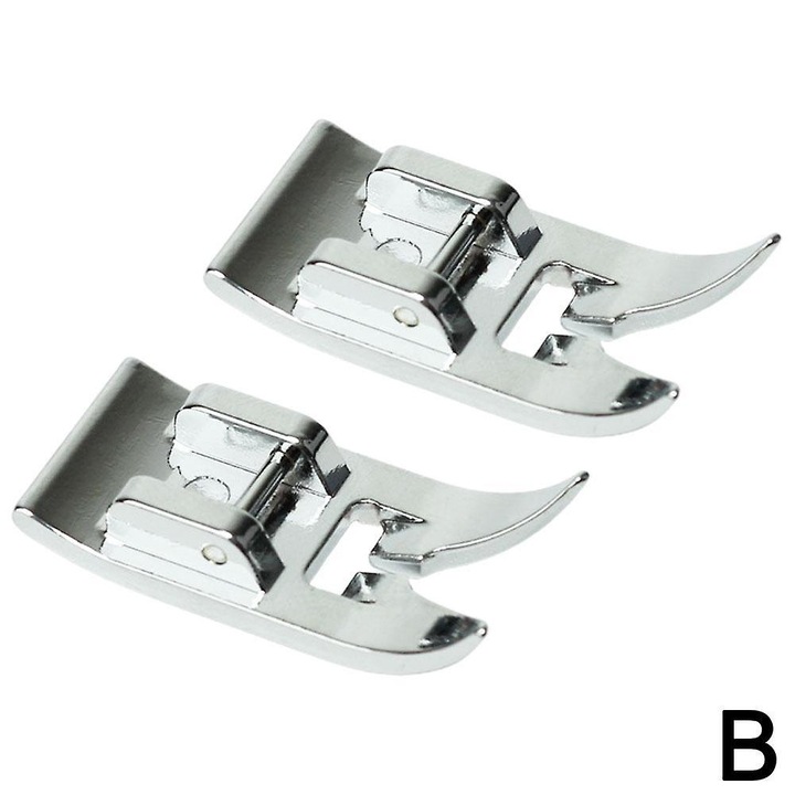 Piciorus universal pentru masina de cusut, 3.3x1.5x0.6cm, transparent, set 2 bucati