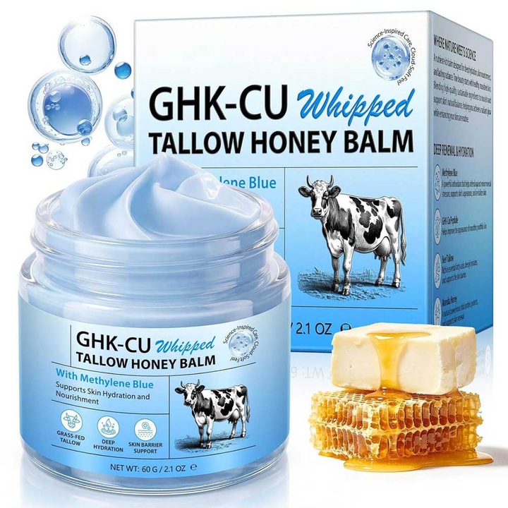 Regeneráló Balzsam Marhafaggyúval, GHK-Cu Peptiddel, Manuka Mézzel és Metilénkékkel, Prémium Formula, NOVA KISS®, 60 g
