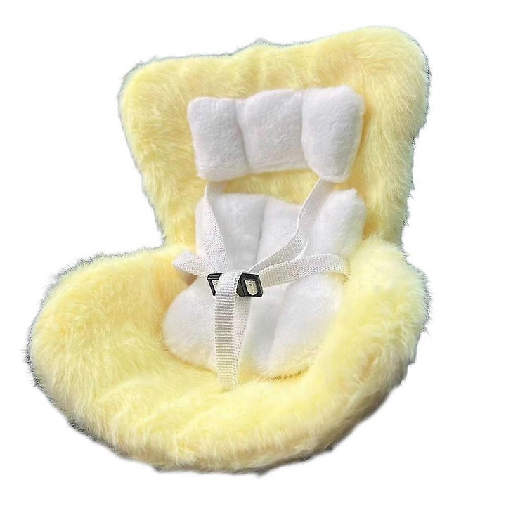 Scaun mini plus pentru papusi 10-17cm, centura de siguranta, plastic, 10x10x8cm