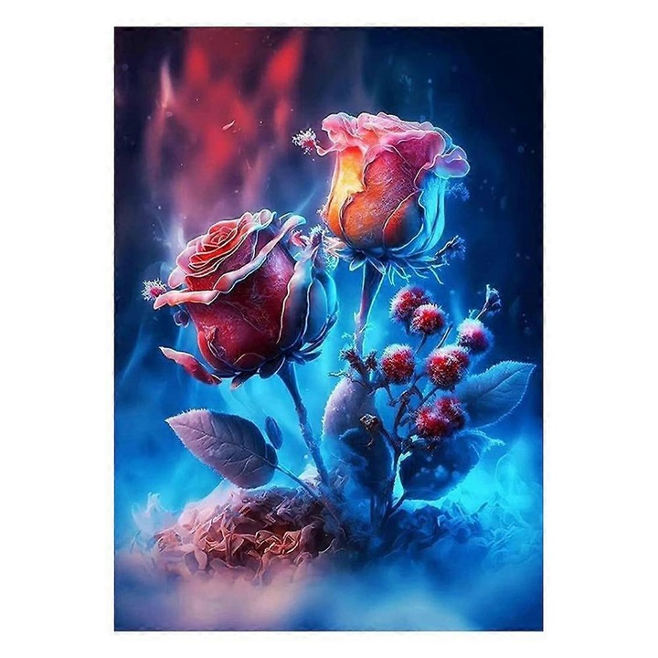 Set pictura diamant peisaj, 30x40cm, multicolor