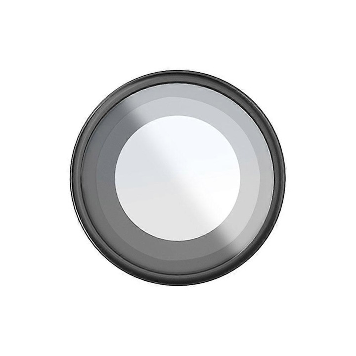 Протектор за обектив за Insta360 Go Ultra, алуминий и стъкло, черен, 2.4x2.4x0.6см