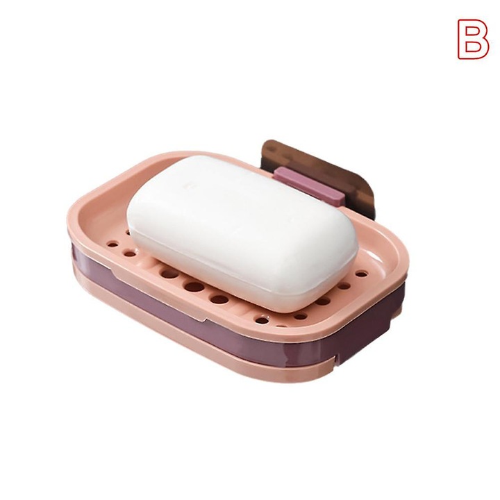 Suport sapun perete, 13x8.5x2cm, multicolor