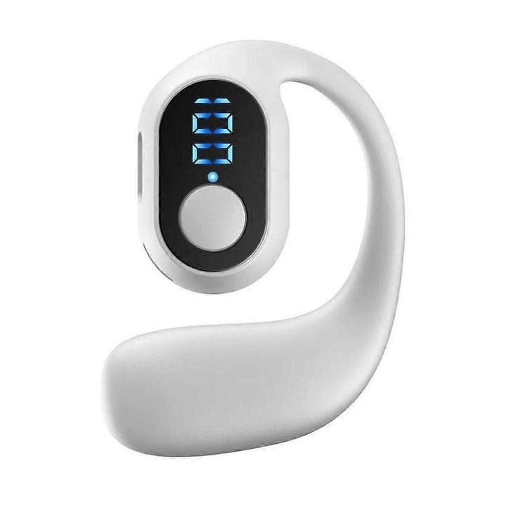 Vezeték nélküli nyitott fülű Bluetooth 5.3 fejhallgató, Hi-Fi hangzás, fekete, 7x5x2.5cm
