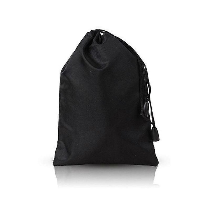 Водоустойчива чанта за съхранение, 16x11см, черна, найлон, връзка