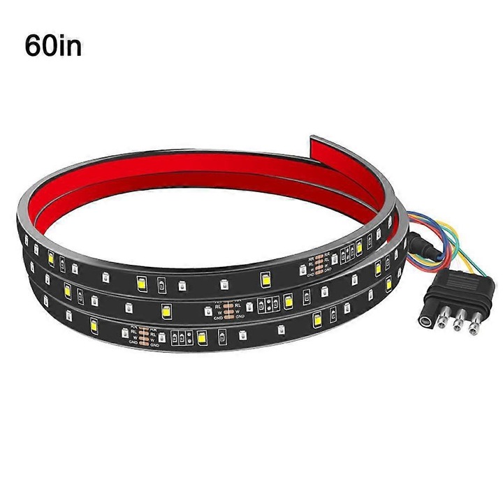 Banda luminoasa LED pentru camion 60inch rosu alb multifunctional