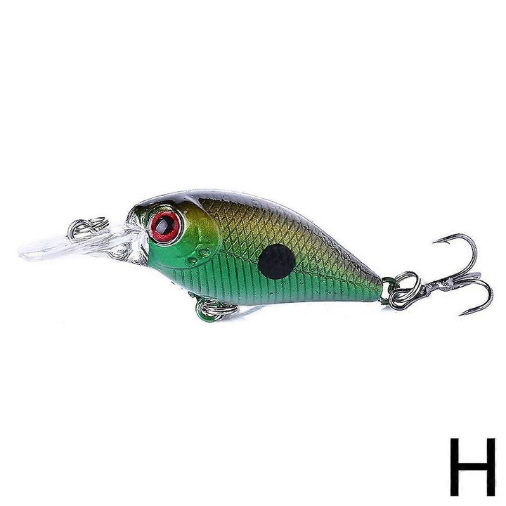 Műcsalik, mikro crankbait, 5cm, többszínű