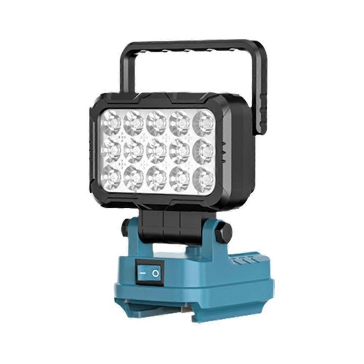 Lampa de lucru portabila 18V, 15 LED, USB, negru