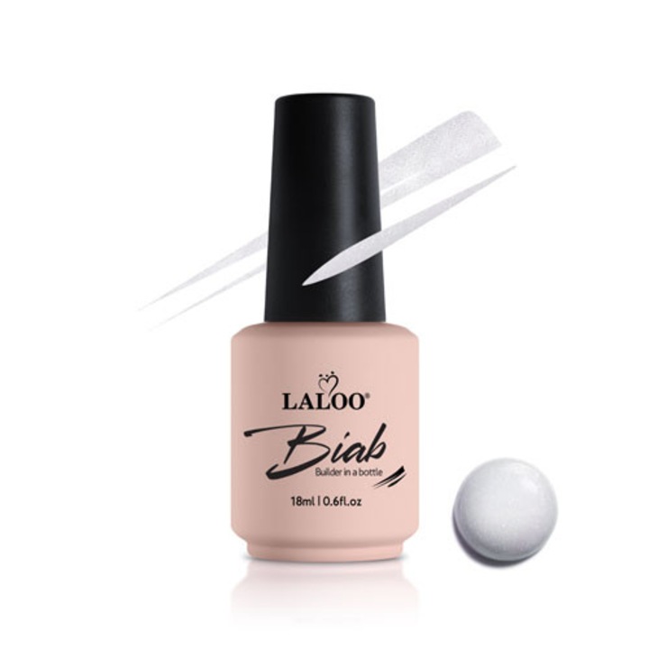 Gel in sticla Laloo Biab 10 Milky Shimmer 18ml