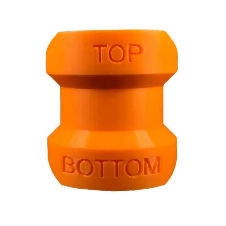 Dispenser plastic portabil, dozator economizor de timp compact, portocaliu, 1 buc, 6.6x6 cm